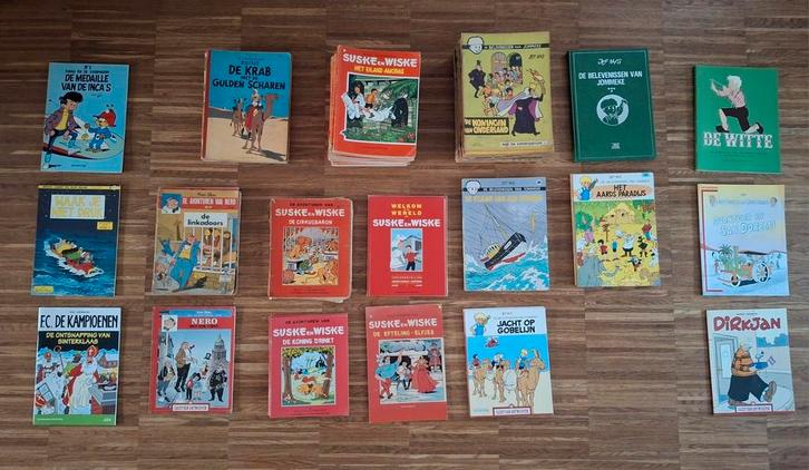 Lot van 129 stripverhalen: Kuifje, Nero, Suske en Wiske,..., Boeken, Stripverhalen, Meerdere stripboeken, Ophalen
