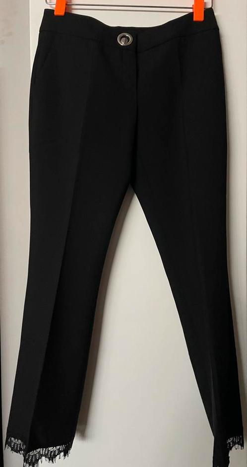 Caroline Biss 36 geklede mooie zwarte broek, Kleding | Dames, Broeken en Pantalons, Zo goed als nieuw, Maat 36 (S), Zwart, Lang
