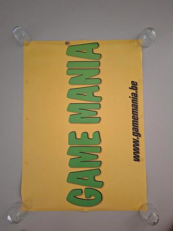 Oude gaming posters van game mania beschikbaar voor biedingen