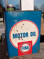 zeldzaam vintage olieblik FINA Motor Oil, Verzamelen, Ophalen of Verzenden, Gebruikt