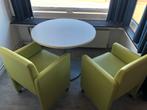 2 groene zeteltjes op wieltjes, Huis en Inrichting, Bureaustoelen, Ophalen, Zo goed als nieuw, Bureaustoel, Groen