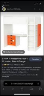 Lit IKEA stuva hauteur superposé bureau, Comme neuf