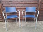 2 design stoelen Segis Breeze, Maison & Meubles, Chaises, Comme neuf, Synthétique, Bleu, Enlèvement ou Envoi