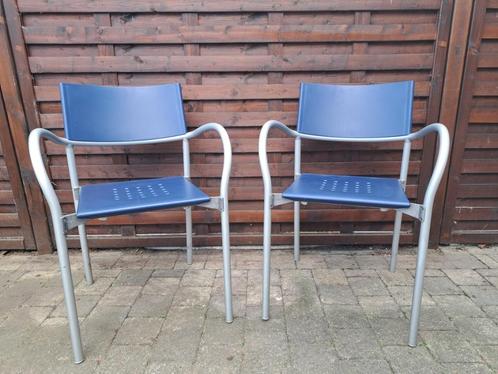2 design stoelen Segis Breeze, Maison & Meubles, Chaises, Comme neuf, Deux, Synthétique, Bleu, Enlèvement ou Envoi