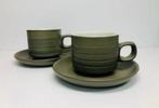 Service de 2 tasses et soucoupes Denby Camelot Chevron 1961, Antiquités & Art, Antiquités | Services (vaisselle) pièces, Enlèvement ou Envoi