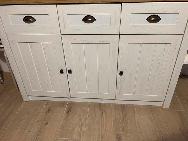 Dressoirkast, Maison & Meubles, Armoires | Dressoirs, Comme neuf, 100 à 150 cm, 25 à 50 cm, Avec tiroir(s), Avec porte(s), Avec tablette(s)