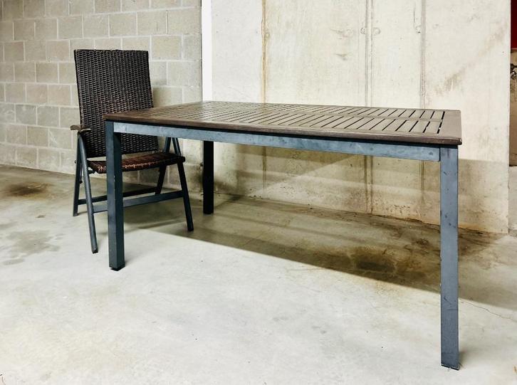 Tuinset, Tuin en Terras, Tuinsets en Loungesets, Gebruikt, Tuinset, Hout, 4 zitplaatsen, Ophalen