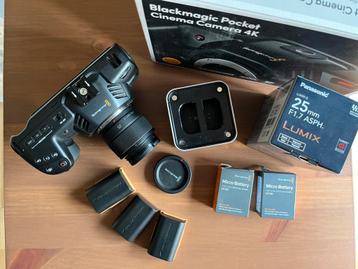 Blackmagic Pocket Cinema Camera 4K (BMPCC4K), Carte mémoire, Caméra, Comme neuf, Enlèvement