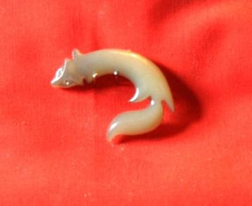 broche renard en matière synthetique verte (x2101) beschikbaar voor biedingen