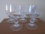 5 Koffieglazen merk ROMBOUTS (met recept op glas gedrukt), Ophalen, Gebruikt, Glas, Glas of Glazen