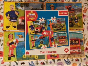 Puzzel brandweerman Sam : 35 + 48 + 54 + 70 Stukjes - Trefl beschikbaar voor biedingen