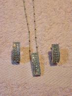 Juwelenset - set : oorbellen en ketting -- orage -- zilver, Ophalen of Verzenden, Zo goed als nieuw, Zilver, Zilver