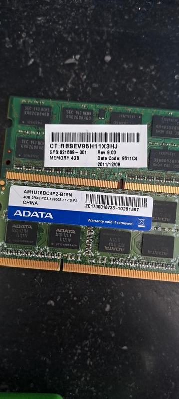 Ram ddr3 4gb 2rx8pc3 x2 d'un pc i3 a saisir ↙️ disponible aux enchères