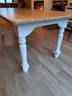 Tafel met eiken blad 220x90, Ophalen of Verzenden, Gebruikt