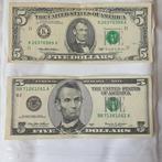2 x 5 dollars USA set, Postzegels en Munten, Setje, Ophalen of Verzenden, Noord-Amerika