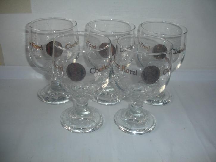 Bierglas van Keizer Karel - Charles Quint, Verzamelen, Biermerken, Zo goed als nieuw, Glas of Glazen, Overige merken, Ophalen of Verzenden