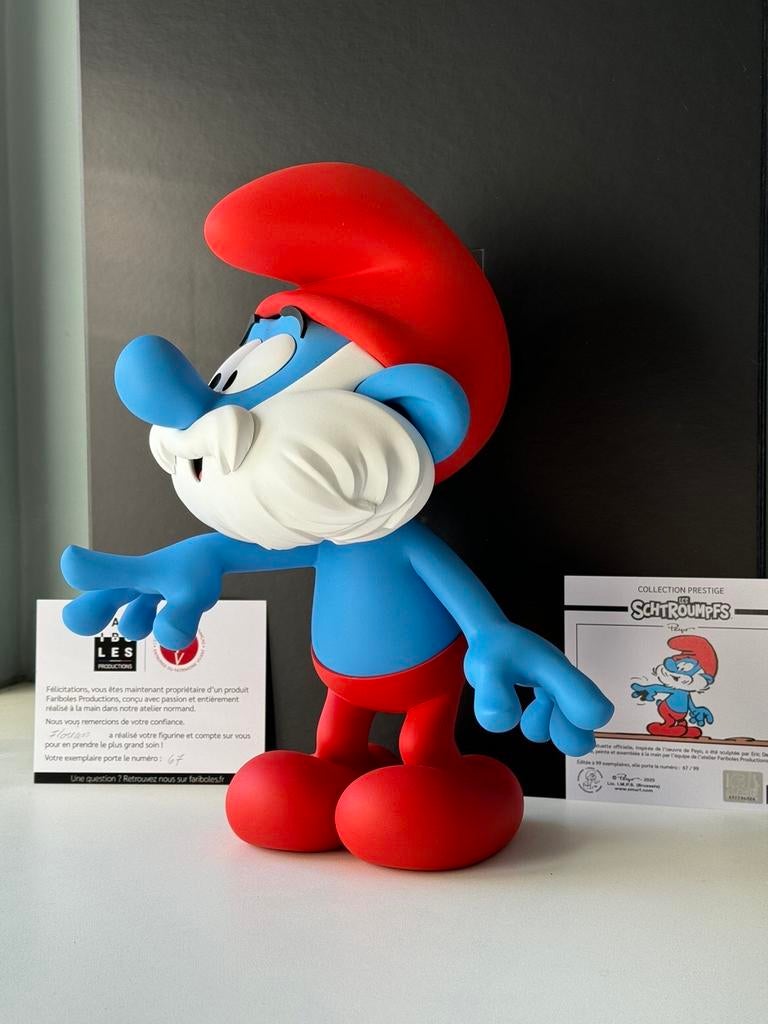 Grote smurfen - fariboles - prestige - 99 exemplaren, Verzamelen, Smurfen, Zo goed als nieuw, Grote Smurf, Ophalen of Verzenden