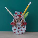 Porte-crayons en acrylique et pierres de strass "coccinelle", Enlèvement ou Envoi, Neuf