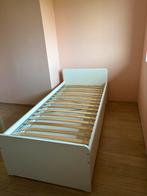 Ikea eenpersoonsbed met opbergers en onderbed, Huis en Inrichting, Ophalen, Gebruikt, 90 cm, Eenpersoons