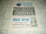 Club Brugge , speciaal program Brugse Metten 1981, Verzamelen, Sportartikelen en Voetbal, Ophalen of Verzenden