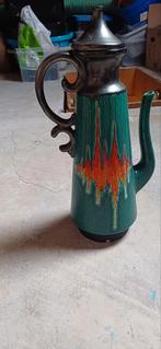 Turquoise/oranje koffiepot – Italië (waarschijnlijk Bitossi-, Ophalen