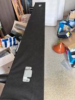 2 persoons bed kan apart met of zonder matrassen, Queen size, Utilisé, Bois, Noir