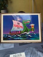 Tuborg glassöid reclame 1974, Ophalen of Verzenden, Gebruikt