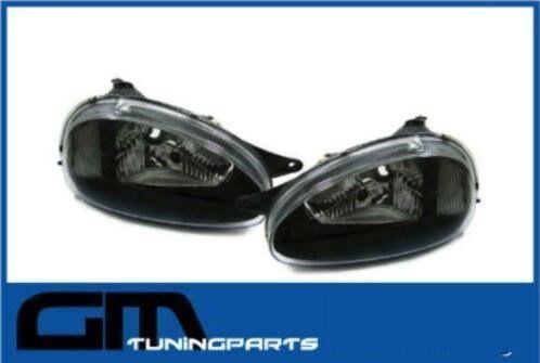 # Zwarte heldere koplampen opel corsa B #, Auto-onderdelen, Verlichting, Opel, Nieuw, Ophalen of Verzenden