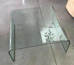 Glazen Italian design salontafel Fiam, Huis en Inrichting, Tafels | Salontafels, Ophalen, Glas