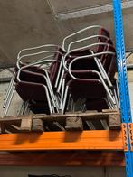 Rood geweven tuin stoelen gebruikt voor horeca 20 stuks, Tuin en Terras, Ophalen, Zo goed als nieuw