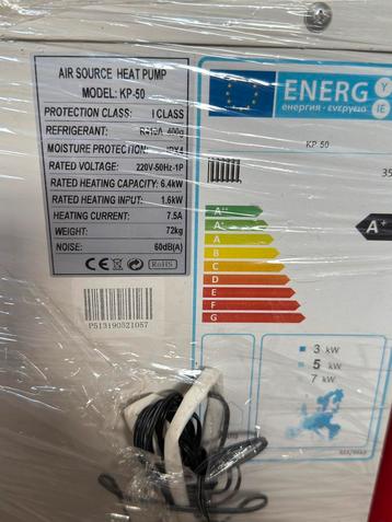 Warmtepomp Air Source KP-50 – niew beschikbaar voor biedingen