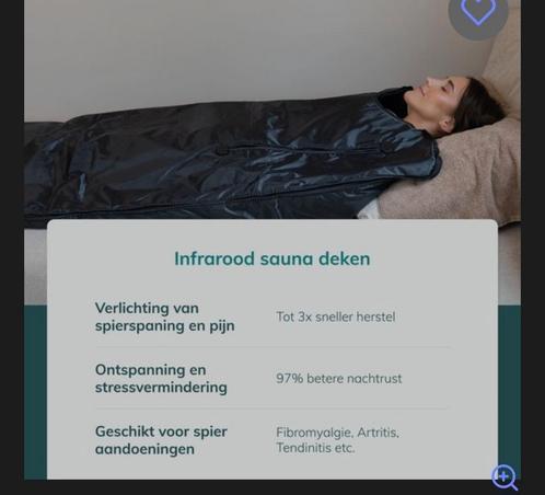 Infrarooddeken/saunadeken, Sport en Fitness, Gezondheidsproducten en Wellness, Zo goed als nieuw, Ophalen