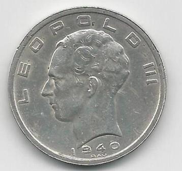 Leopold iii 1940 - zilveren munt - positie A - nl / fra beschikbaar voor biedingen