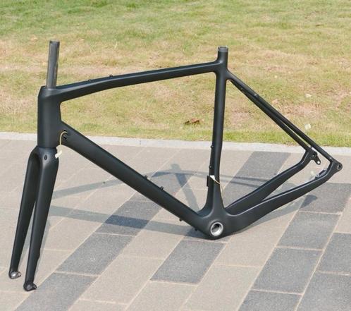 Frameset / cadre / fourche carbone gravel XL / 58, Fietsen en Brommers, Fietsonderdelen, Nieuw, Frame, Ophalen