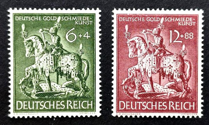 Deutsches Reich: Deutsche Goldschmiedekunst 1943 POSTFRIS, Postzegels en Munten, Postzegels | Europa | Duitsland, Postfris, Overige periodes