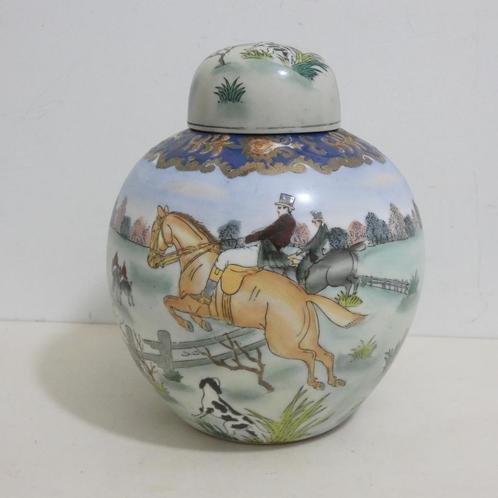 Chinese handgeschilderde gember pot [698], Antiek en Kunst, Antiek | Porselein, Ophalen of Verzenden