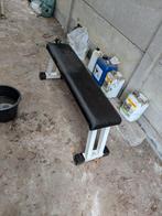 vlakke technogym bank, Sport en Fitness, Fitnessmaterialen, Ophalen, Gebruikt