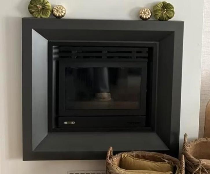 Pelletkachel inbouw, Maison & Meubles, Poêles, Utilisé, Encastré, Poêle à granulés, Autres carburants, Enlèvement