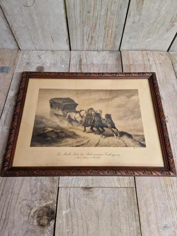Vintage werk "Postkoets v d Ardennen" beschikbaar voor biedingen