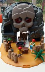 Playmobil piratenset met eiland draagkoffer, Ophalen of Verzenden, Zo goed als nieuw