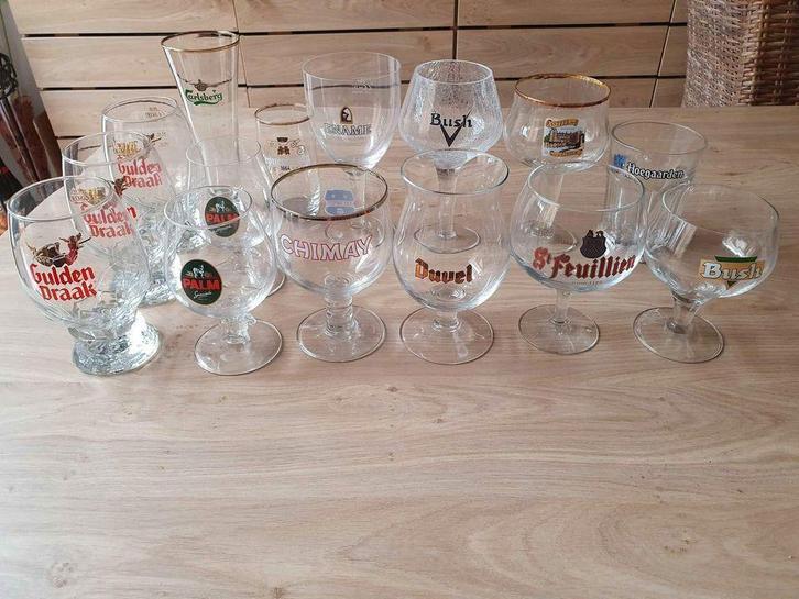 Verschillende bierglazen, Verzamelen, Glas en Drinkglazen, Nieuw, Bierglas, Ophalen