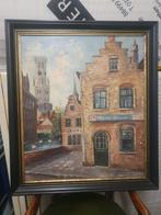 Schilderij klein venetie Brugge, Antiek en Kunst, Ophalen