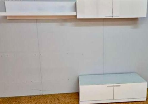 NIEUW meubelset TV-kwaliteit wit 3 stuks waarde 1200, Huis en Inrichting, Kasten |Televisiemeubels, Nieuw, Ophalen