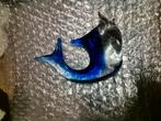 Prachtige  vintage blauwe Murano vis in perfecte staat, Antiek en Kunst, Ophalen of Verzenden