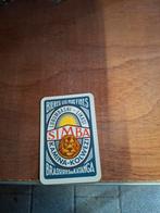 Oude speelkaart simba katanga zeeberg, Verzamelen, Biermerken, Ophalen of Verzenden
