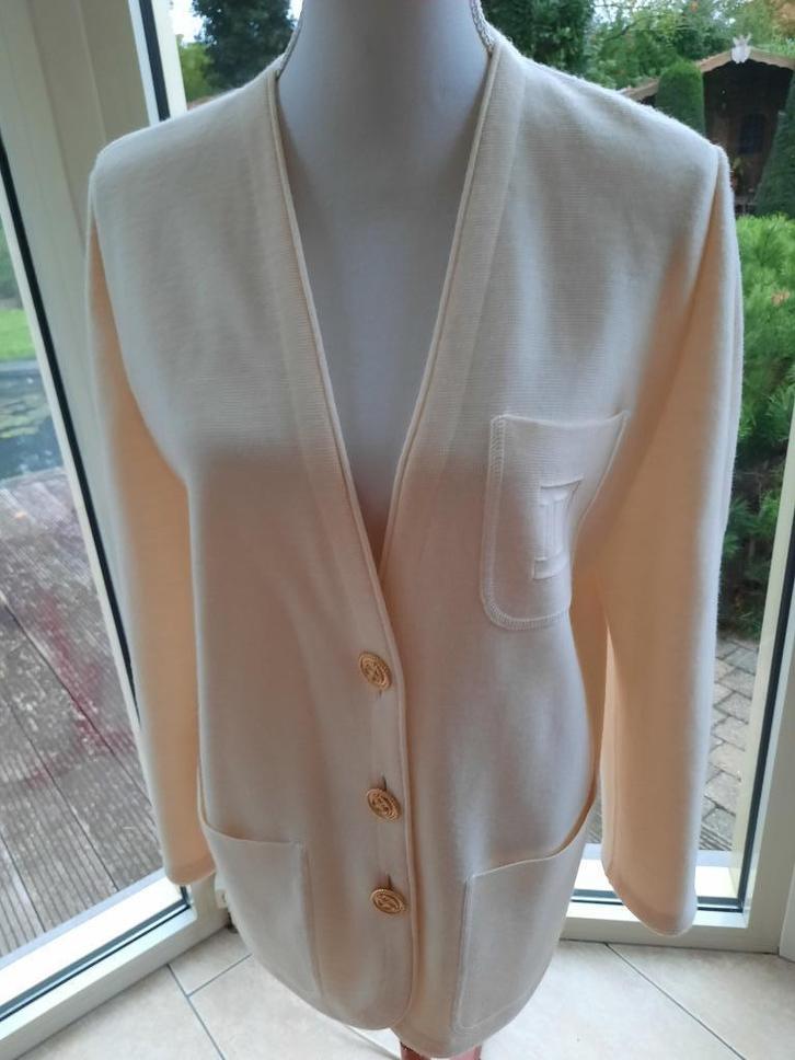 Charmant vest DEVERNOIS - M/L, Kleding | Dames, Truien en Vesten, Zo goed als nieuw, Maat 38/40 (M), Beige, Ophalen of Verzenden