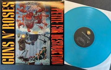 GUNS 'N ROSES - Appetite for destruction ( LP; blauw vinyl ), Cd's en Dvd's, Ophalen of Verzenden, Zo goed als nieuw