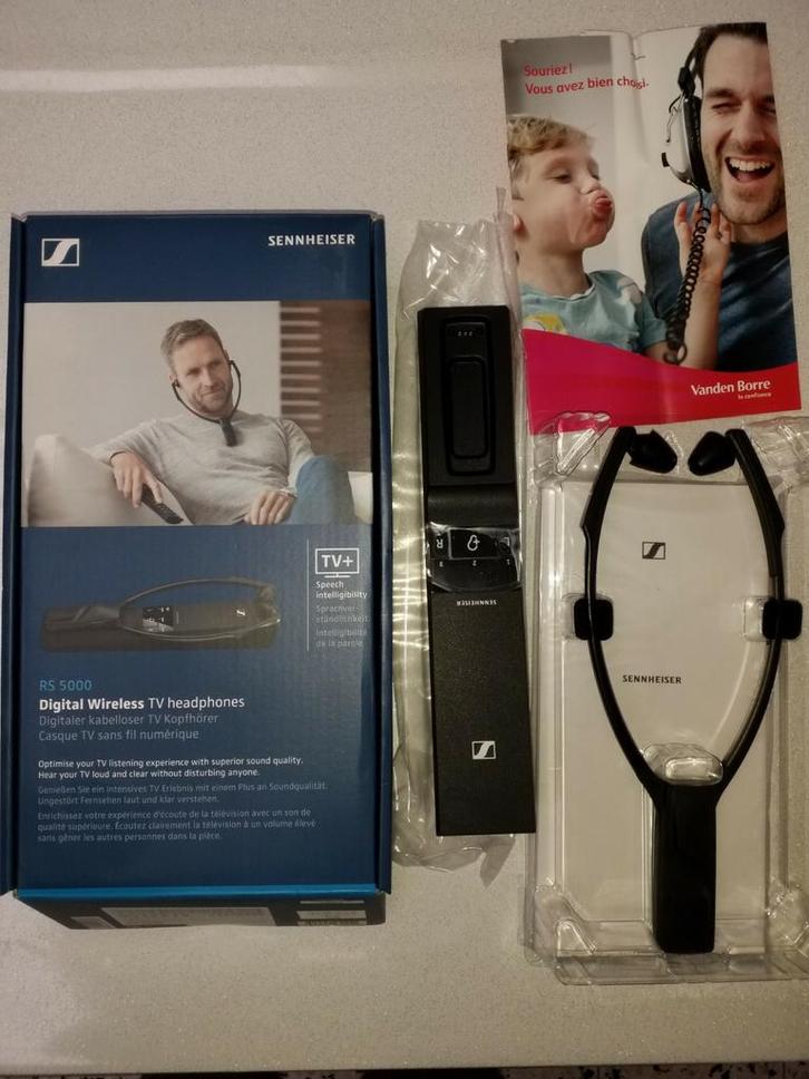 casque tv sans fil sennheiser RS 500, Audio, Tv en Foto, Hoofdtelefoons, Zo goed als nieuw, Sennheiser, Draadloos, Ophalen