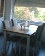 Eettafel uitschuifbaar met stoelen, Huis en Inrichting, Complete eetkamers, Zo goed als nieuw, Ophalen