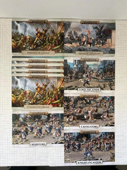 Chartes d’unité Eternels de l’Orage en français AoS V2/V3, Hobby en Vrije tijd, Wargaming, Zo goed als nieuw, Warhammer, Accessoires